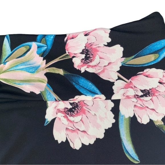 INC International concepts 34 sleeve black floral sheath dress - Picture 11 of 13